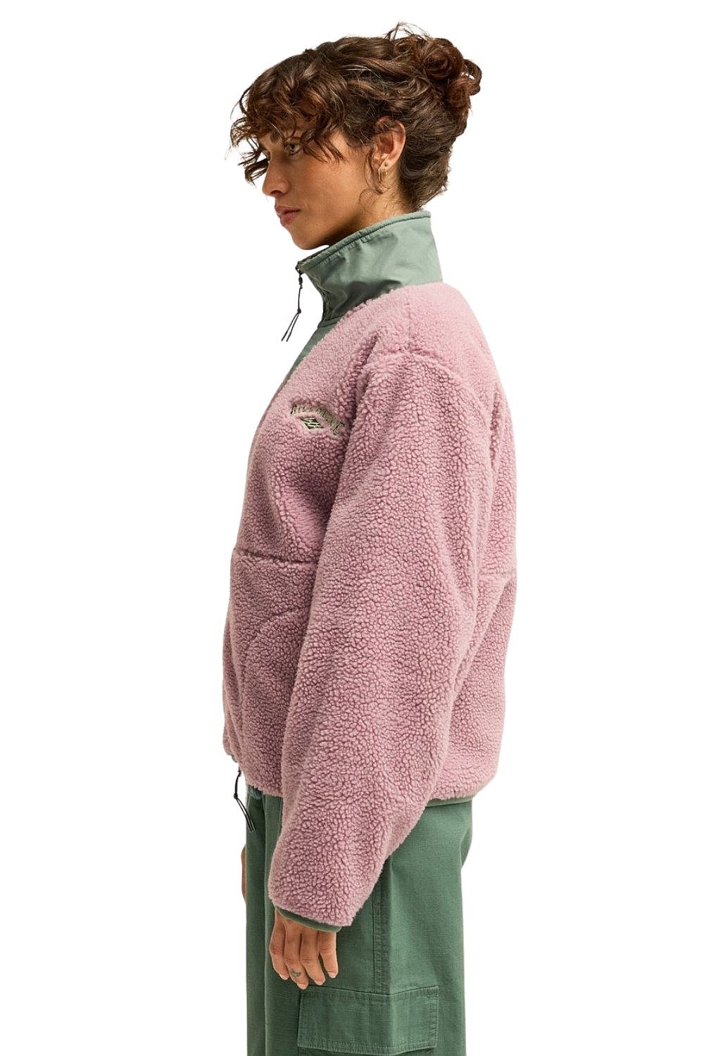 sweatshirt Billabong Mountain Life Zip - BGG0/Sea Fog - women´s