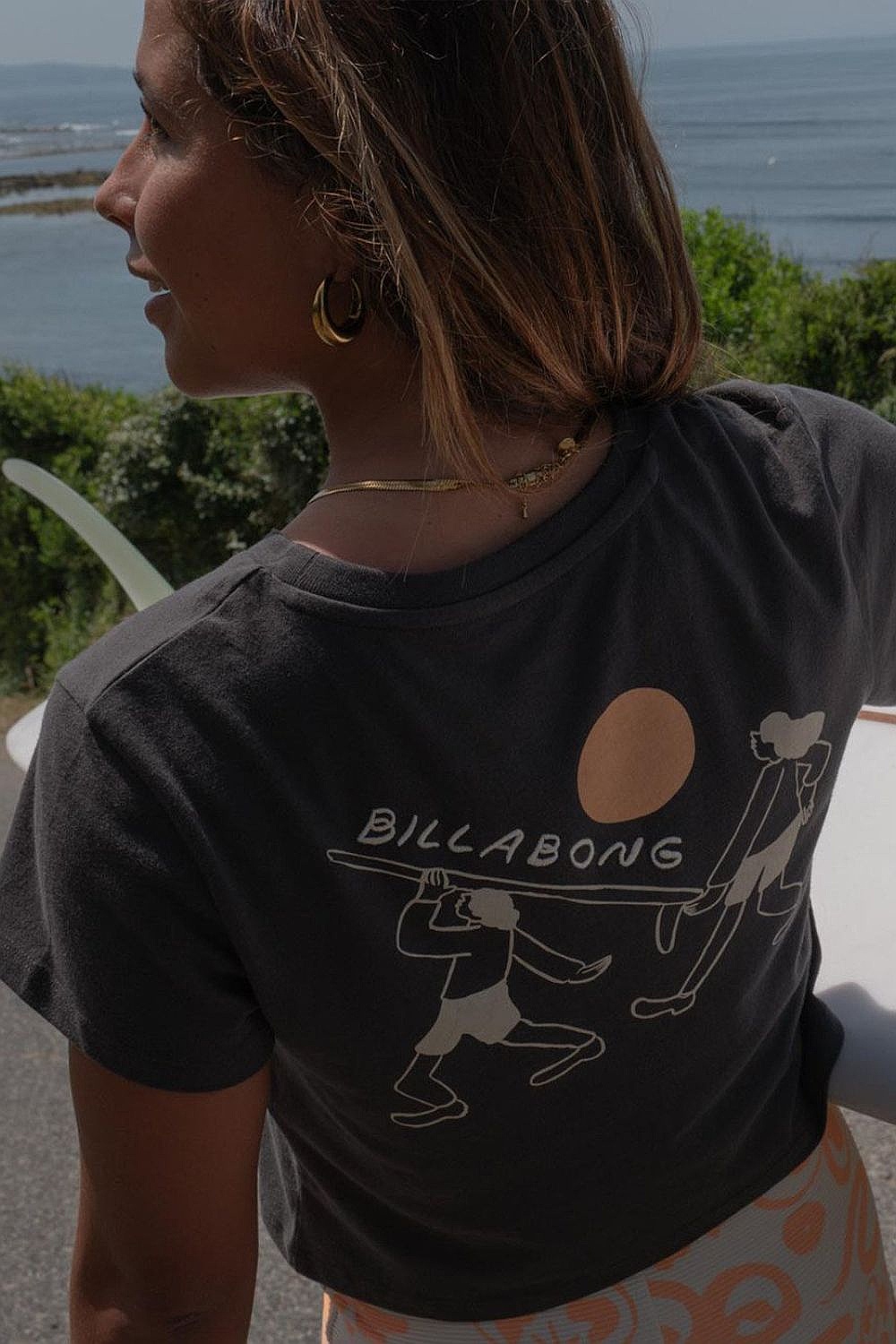 T-Shirt Billabong Carry On Baby - RAV/Raven - women´s