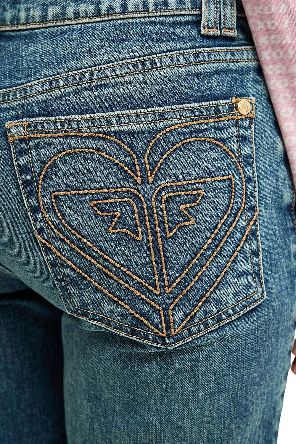 jeans Roxy Flipside Flare Denim - BJD2/Surf Wash Sandy - women´s