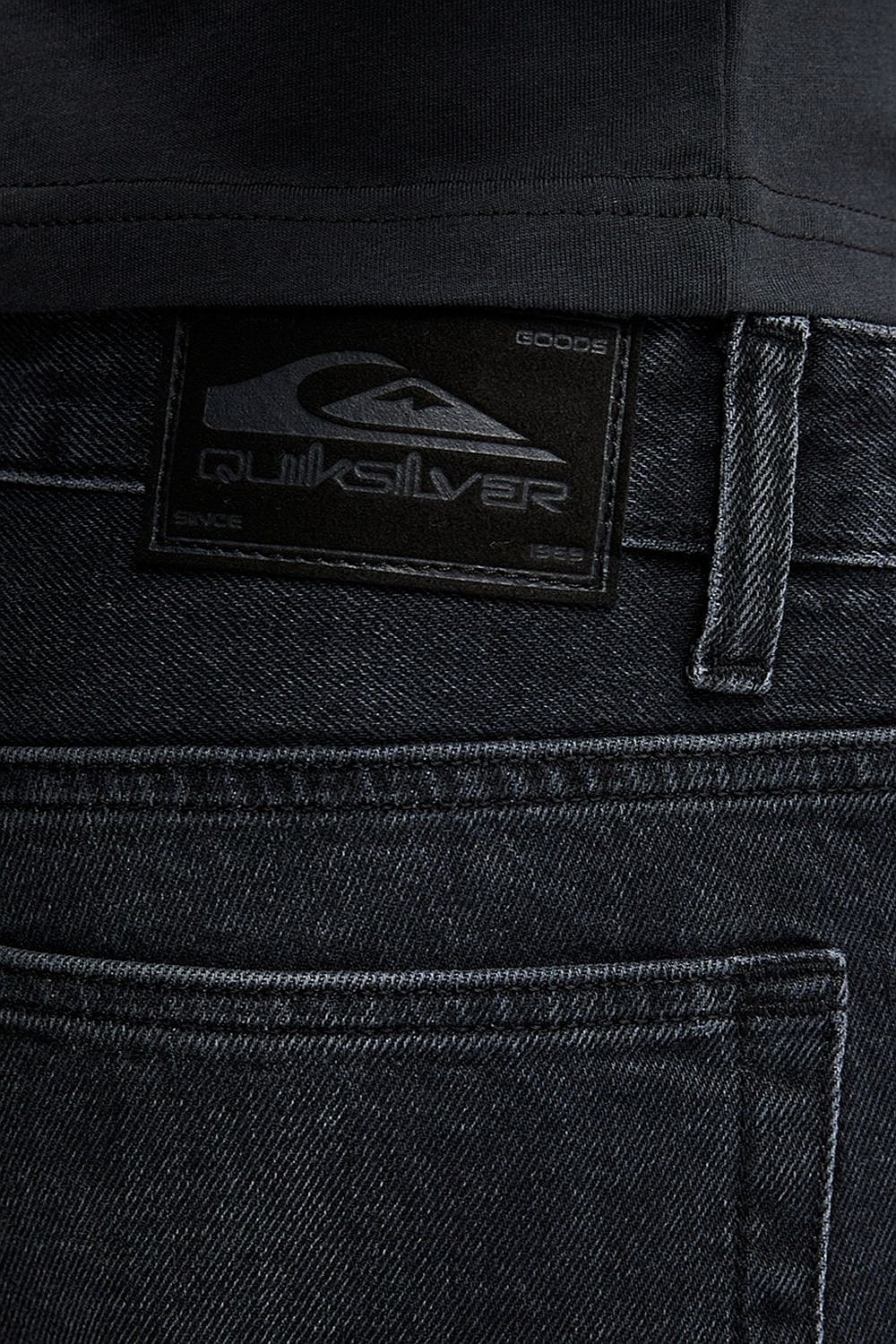 jeans Quiksilver Straight Denim - KSHW/Black Used - men´s