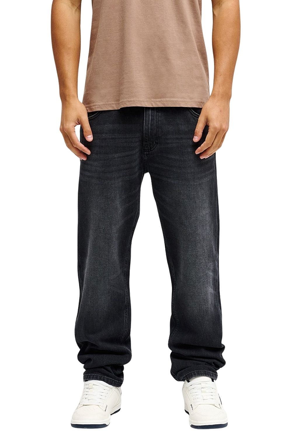 jeans Quiksilver Straight Denim - KSHW/Black Used - men´s