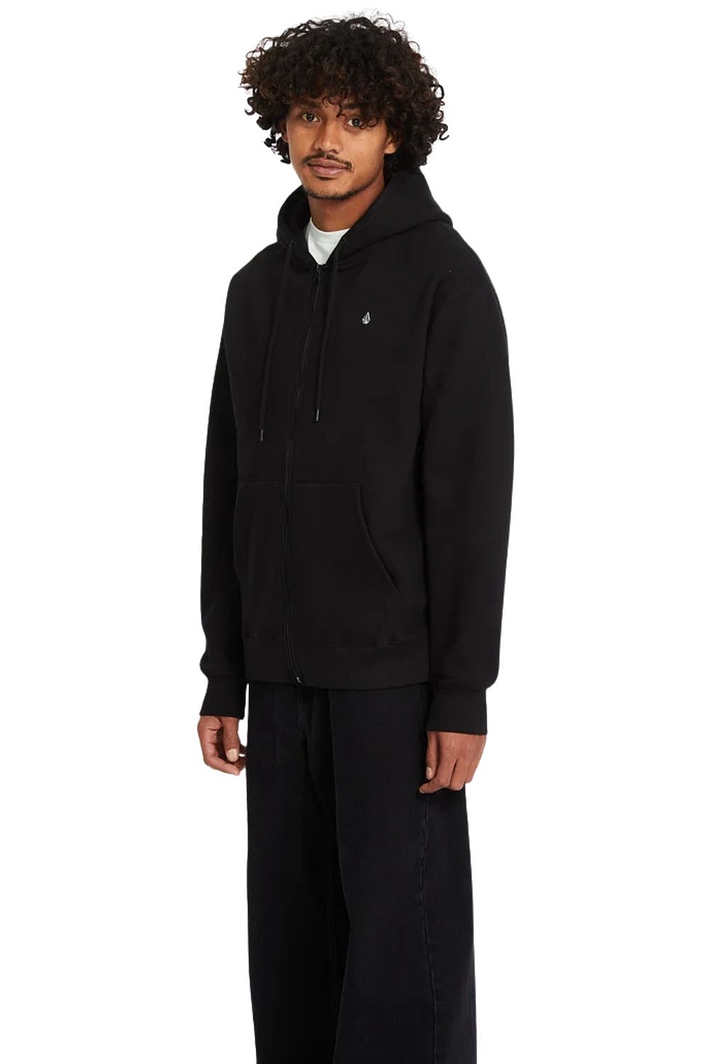 sweat-shirt Volcom Single Stone Zip - Black - men´s