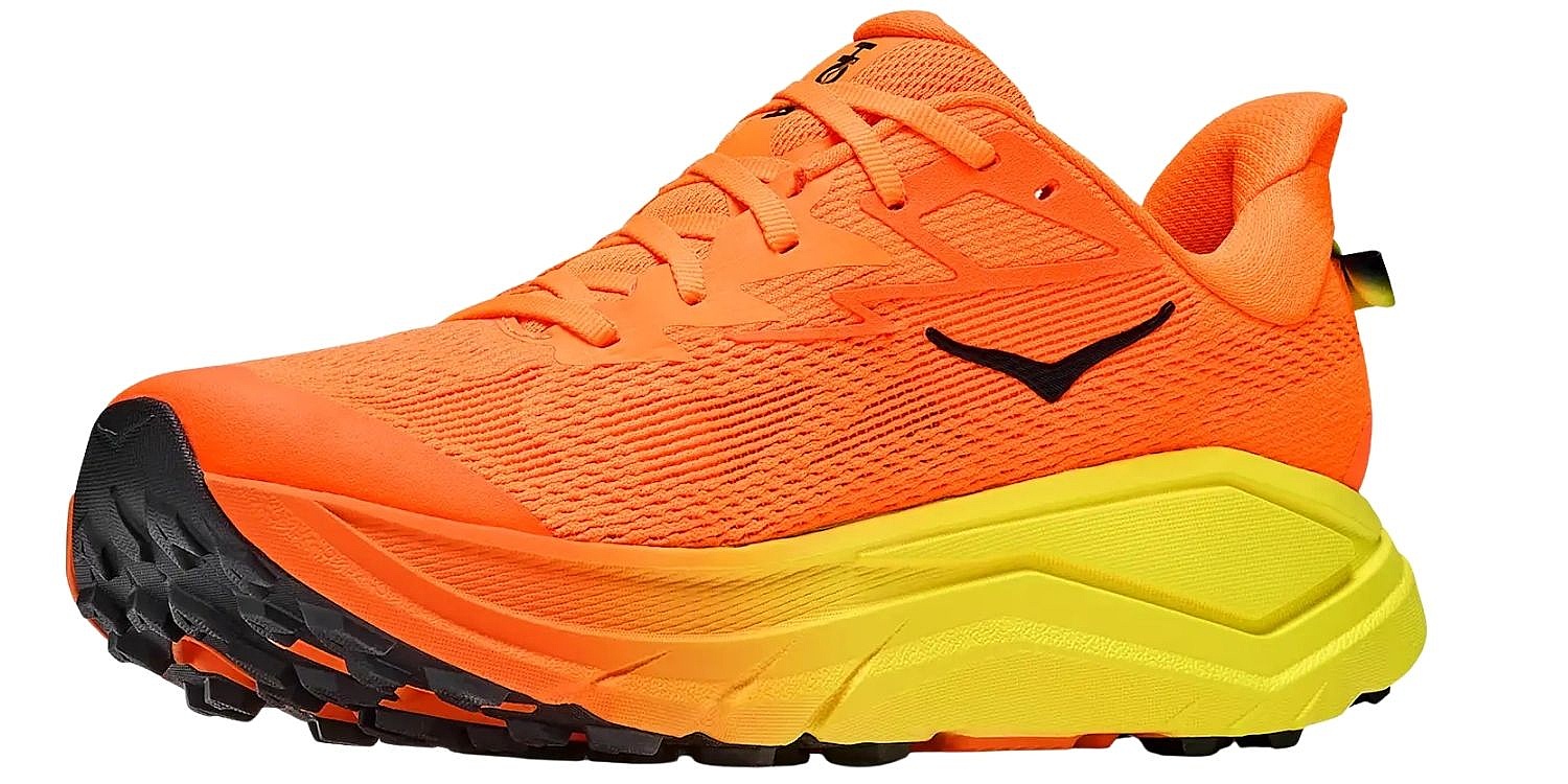 chaussures Hoka Challenger 8 - Neon Tangerine/Hoka Citrus - men´s