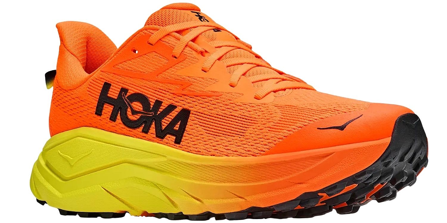 chaussures Hoka Challenger 8 - Neon Tangerine/Hoka Citrus - men´s