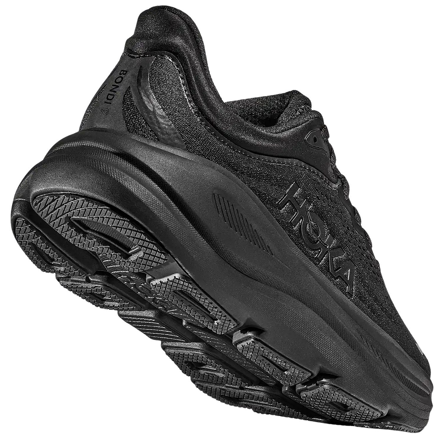 chaussures Hoka Bondi 9 - Black/Black - men´s