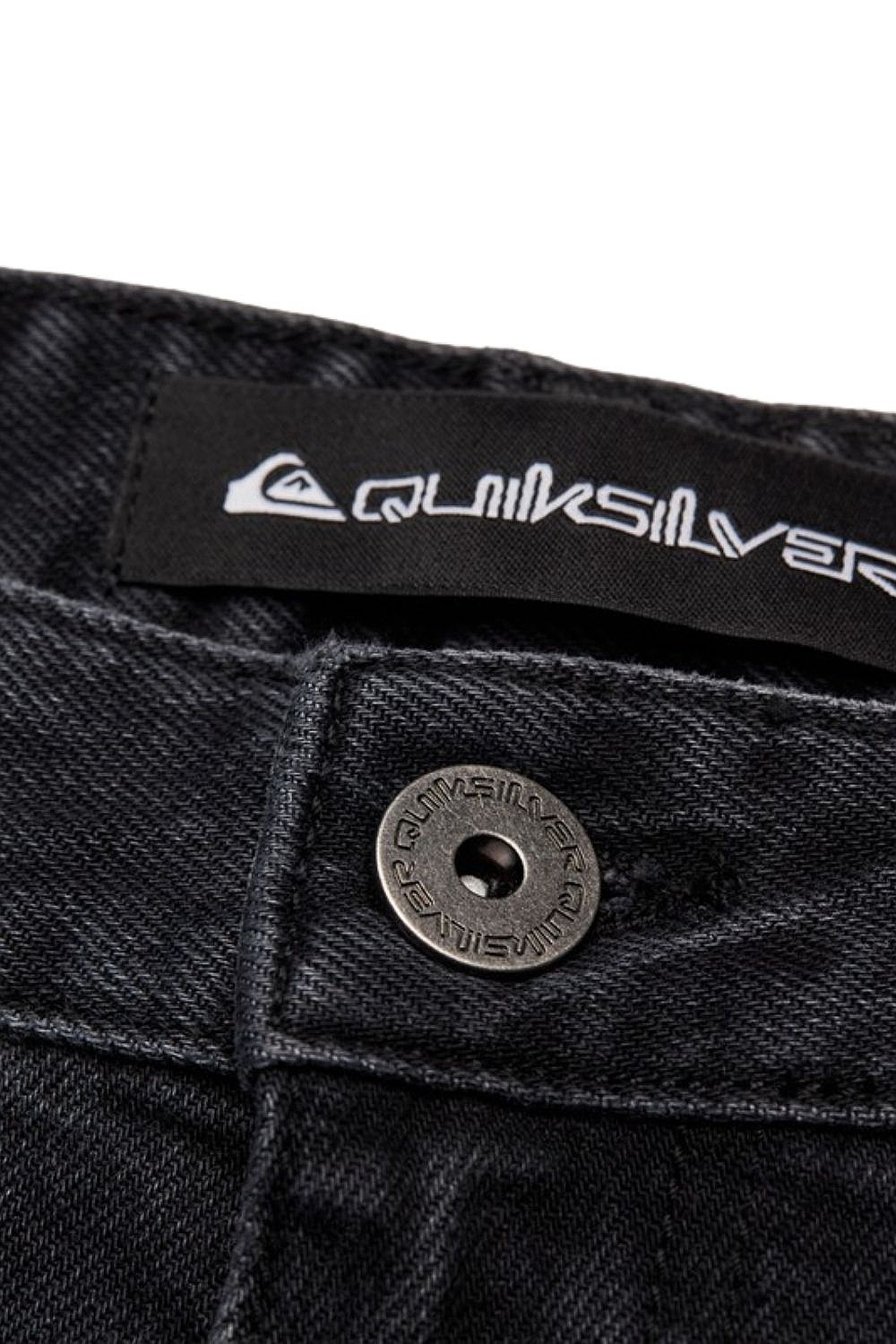 jeans Quiksilver Straight Denim - KSHW/Black Used - men´s