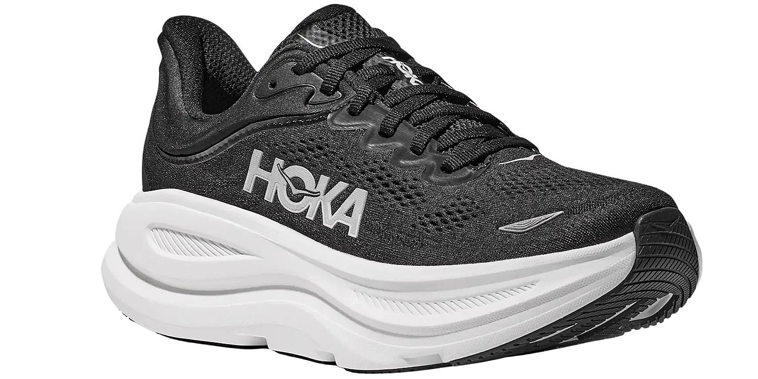 shoes Hoka Bondi 9 - Black/White - women´s