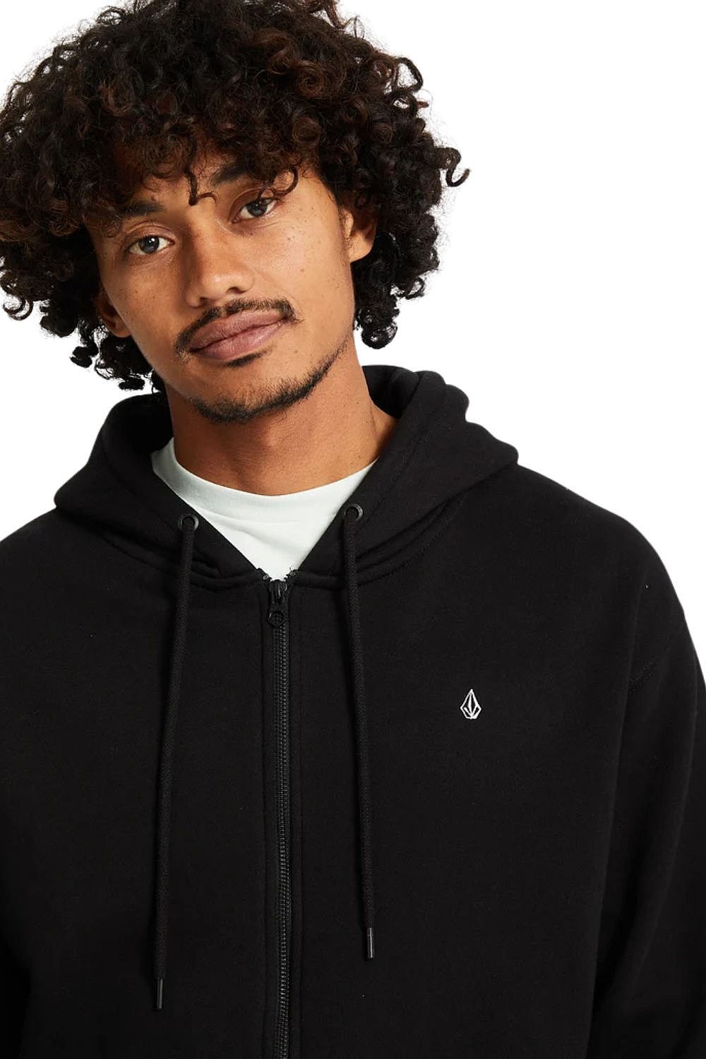 sweat-shirt Volcom Single Stone Zip - Black - men´s