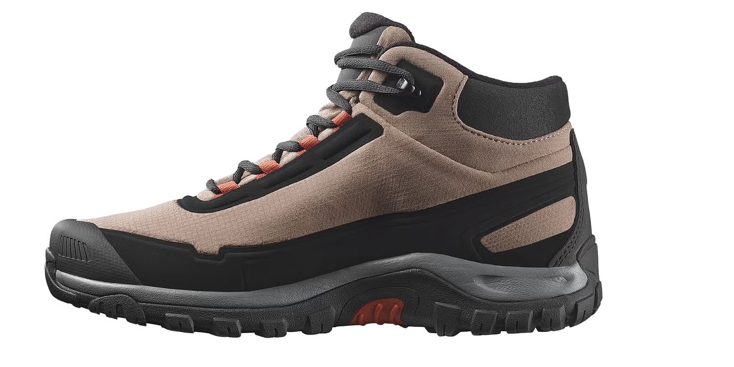 chaussures Salomon Shelter WP - Walnut/Black/Arabian Spice - men´s