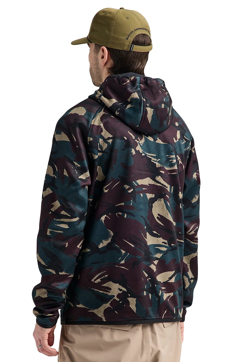 sweat-shirt Burton Crown Weatherproof Fleece Zip - Seersucker Camo - men´s