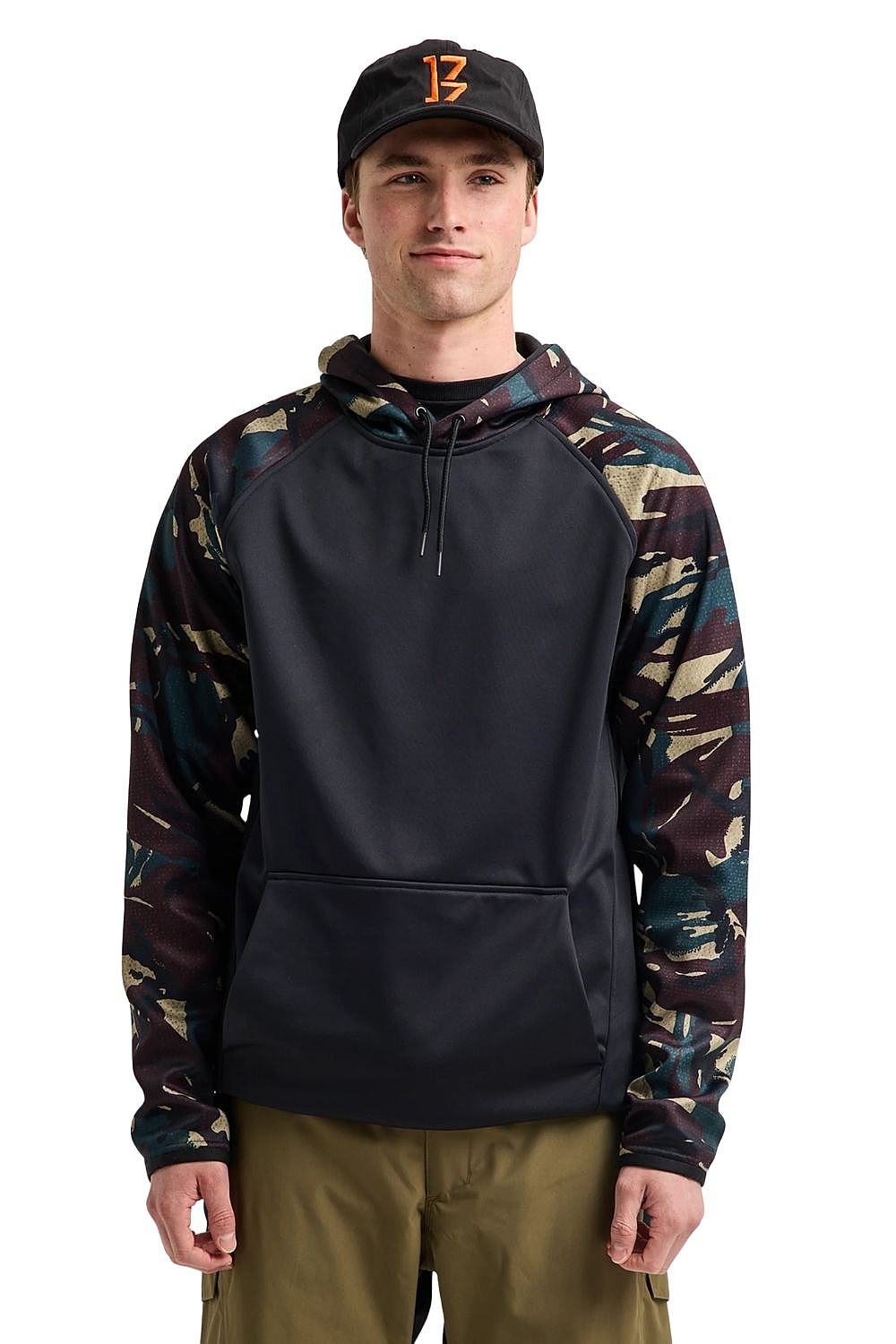 mikina Burton Crown Weatherproof Fleece Pullover - Seersucker/True Black - men´s