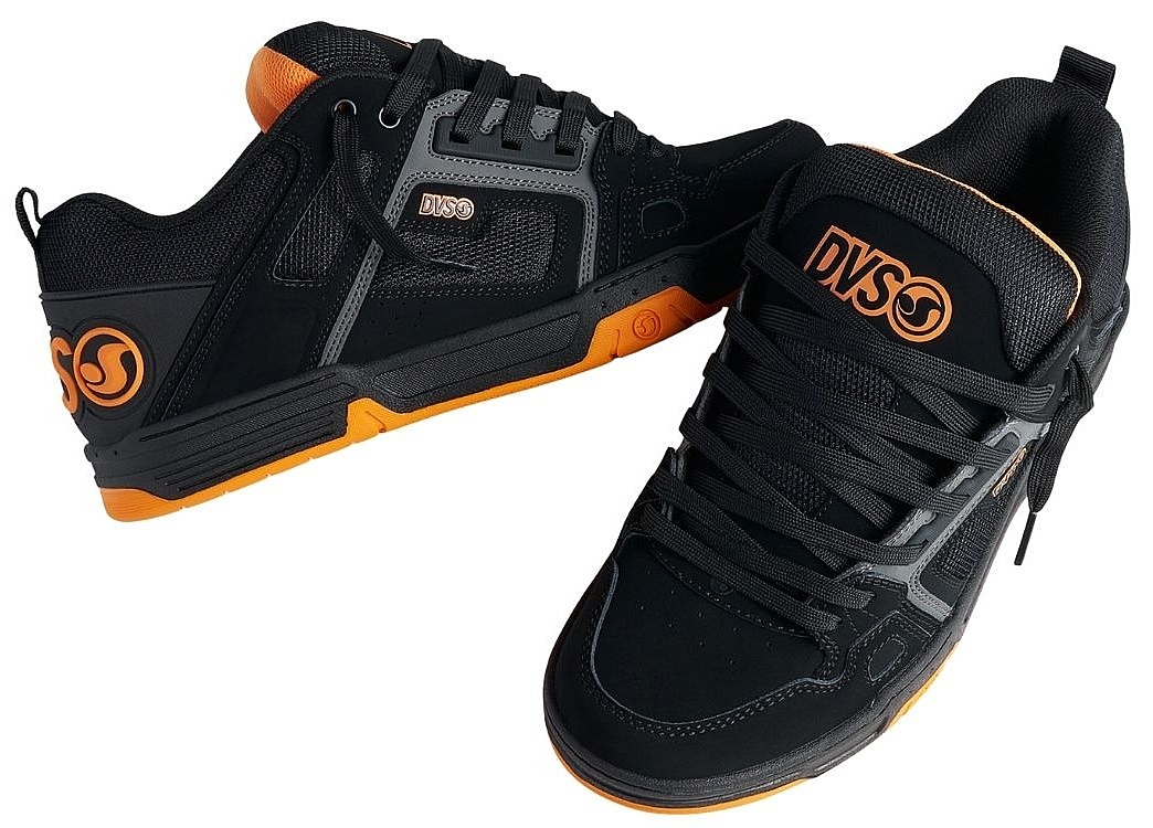 topánky DVS Comanche - Black/Charcoal/Orange/Leather - men´s