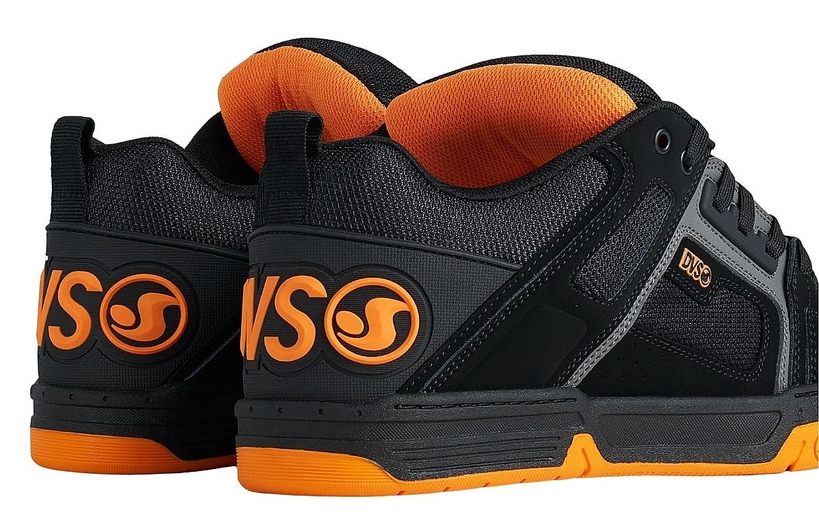 topánky DVS Comanche - Black/Charcoal/Orange/Leather - men´s