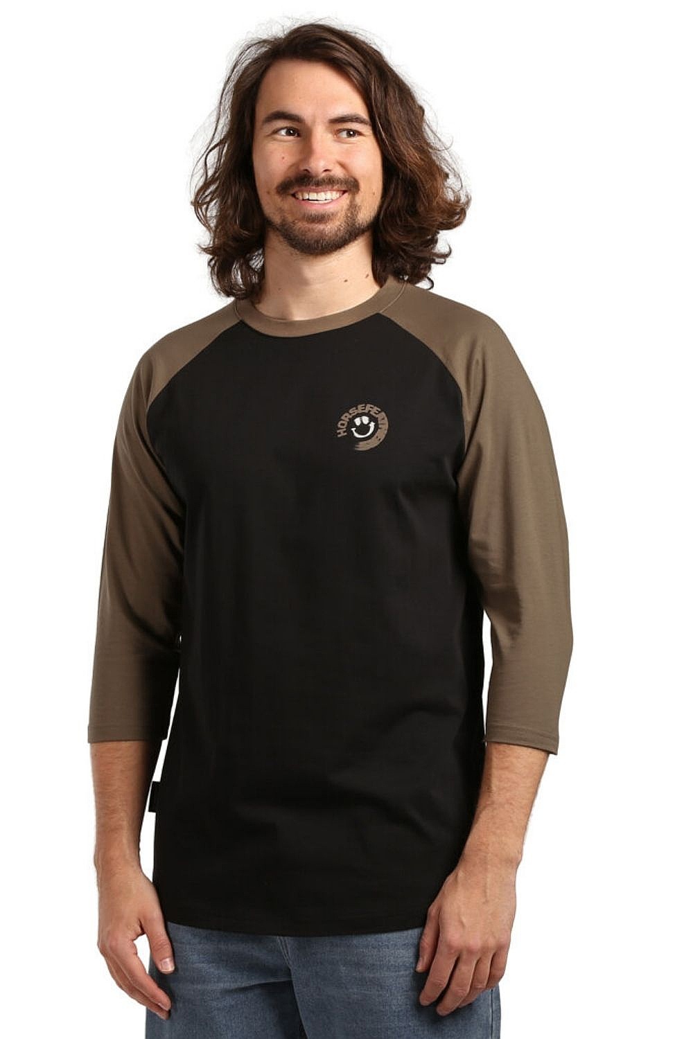 T-Shirt Horsefeathers Mocker Raglan - Fossil - men´s