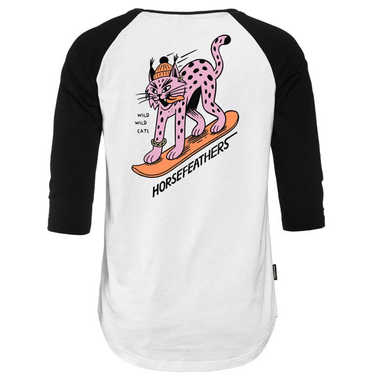 T-shirt Horsefeathers Zalva Raglan - White - women´s