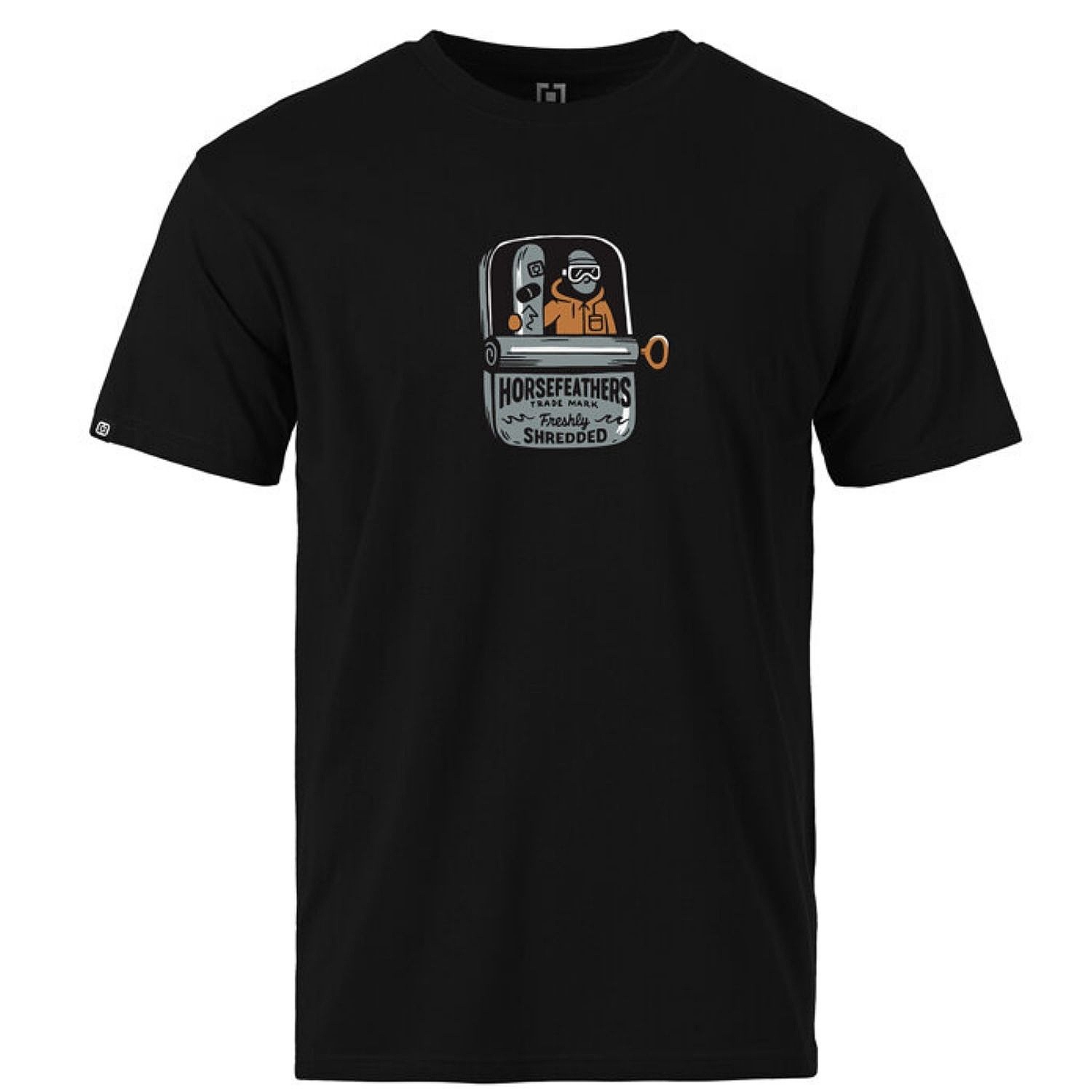 T-Shirt Horsefeathers Canned - Black - men´s