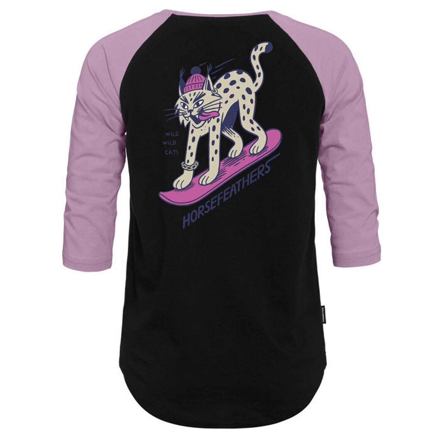 T-shirt Horsefeathers Zalva Raglan - Black - women´s