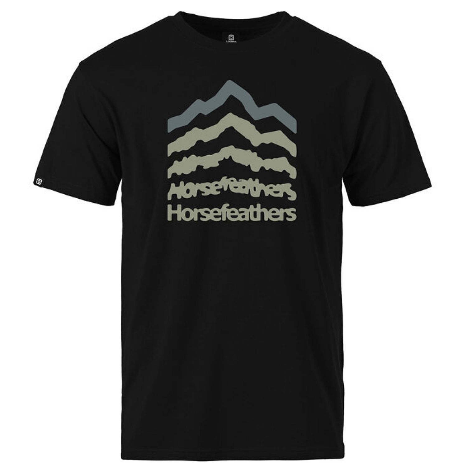 T-Shirt Horsefeathers Landform - Black - men´s