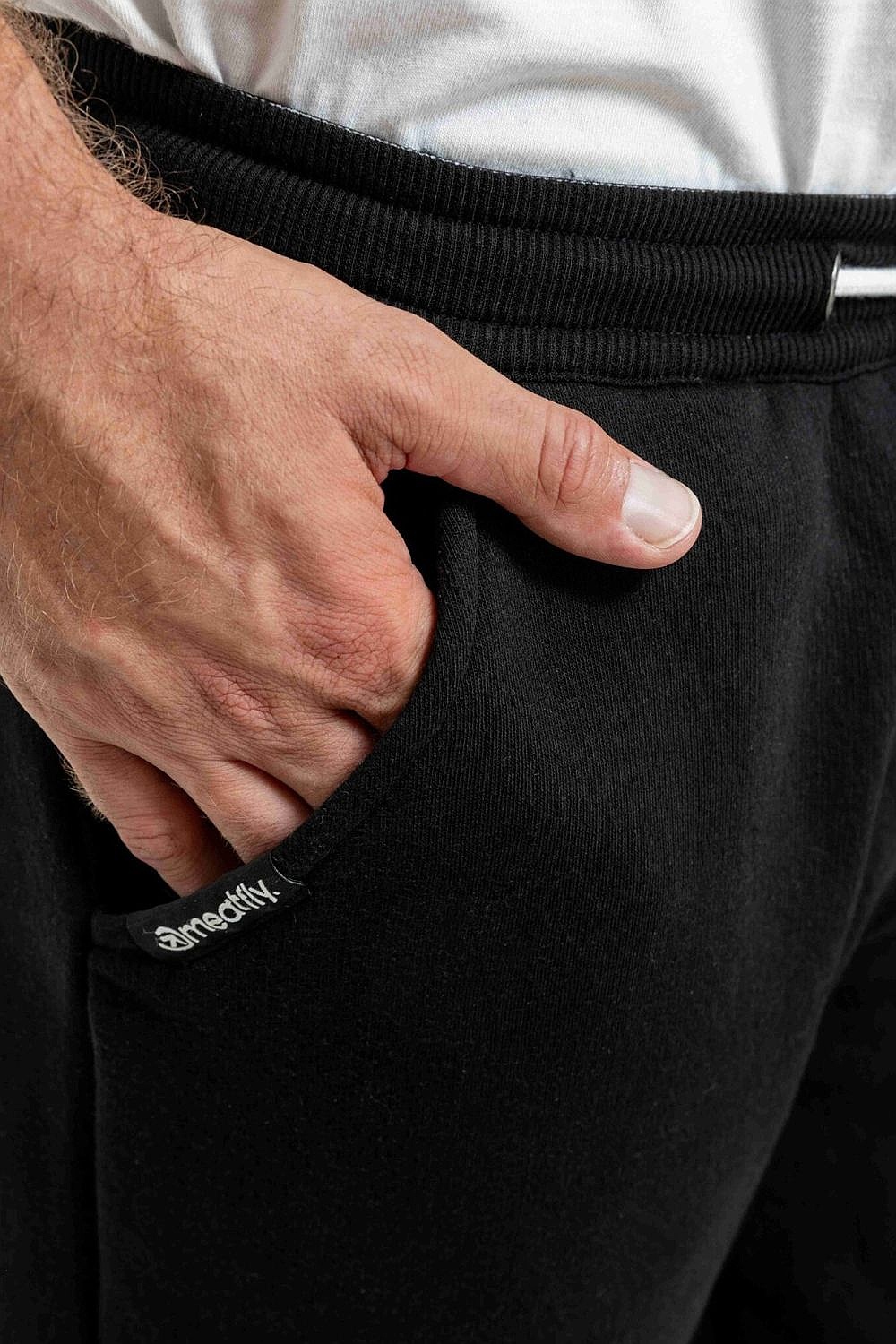Jogginghose Meatfly Joy - Black/White - men´s