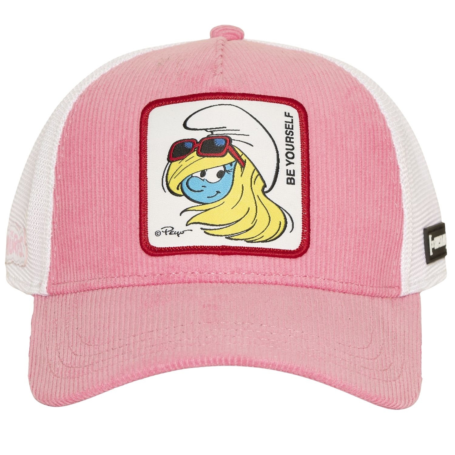 Kappe Capslab The Smurfs A Frame Corduroy Trucker - Smurfette/Pink/White - women´s