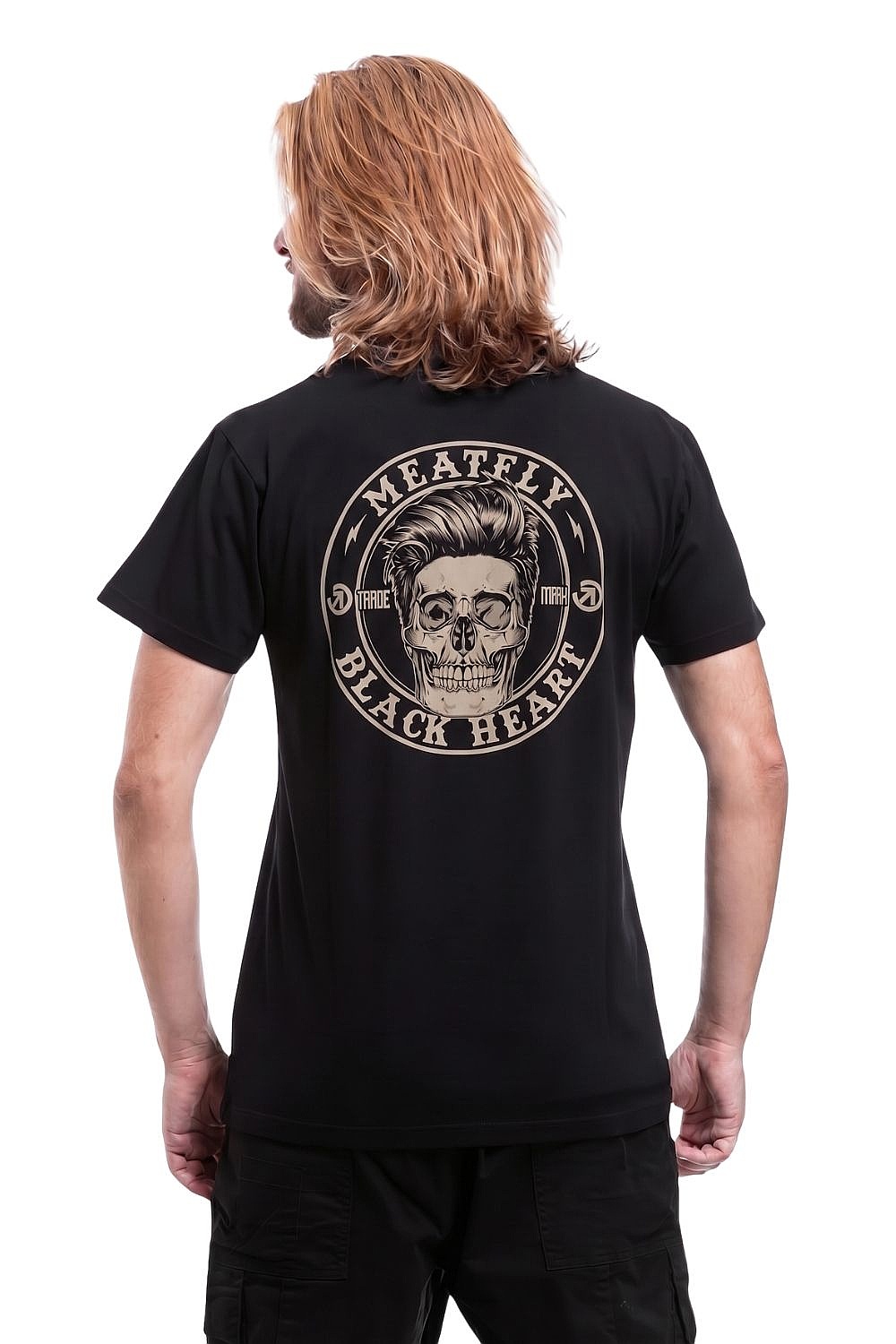 T-Shirt Meatfly Black Heart - Skull Black - men´s