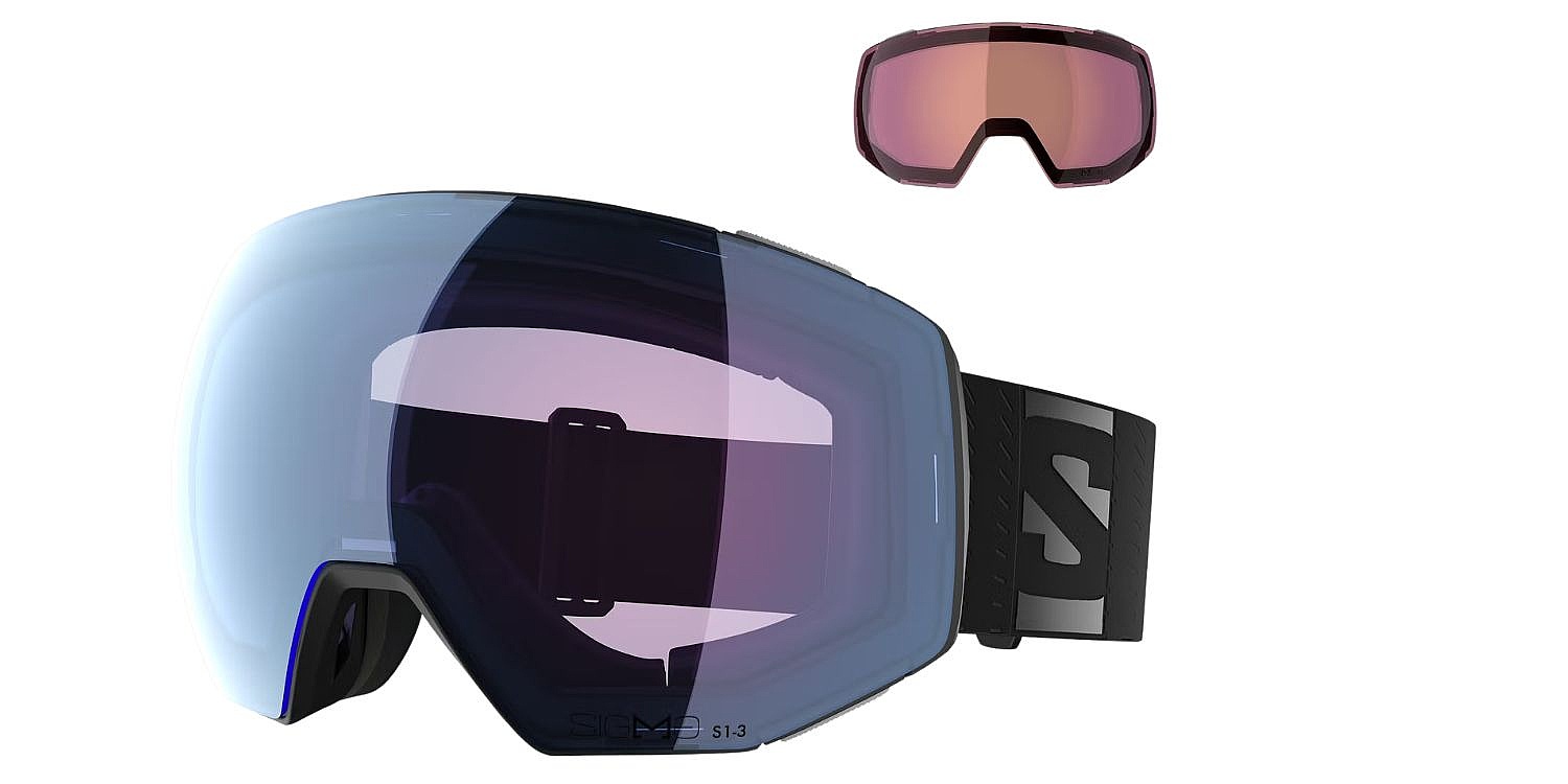 Skibrille Salomon Radium Prime Sigma Photochromic - Black/Photochromic Sky Blue