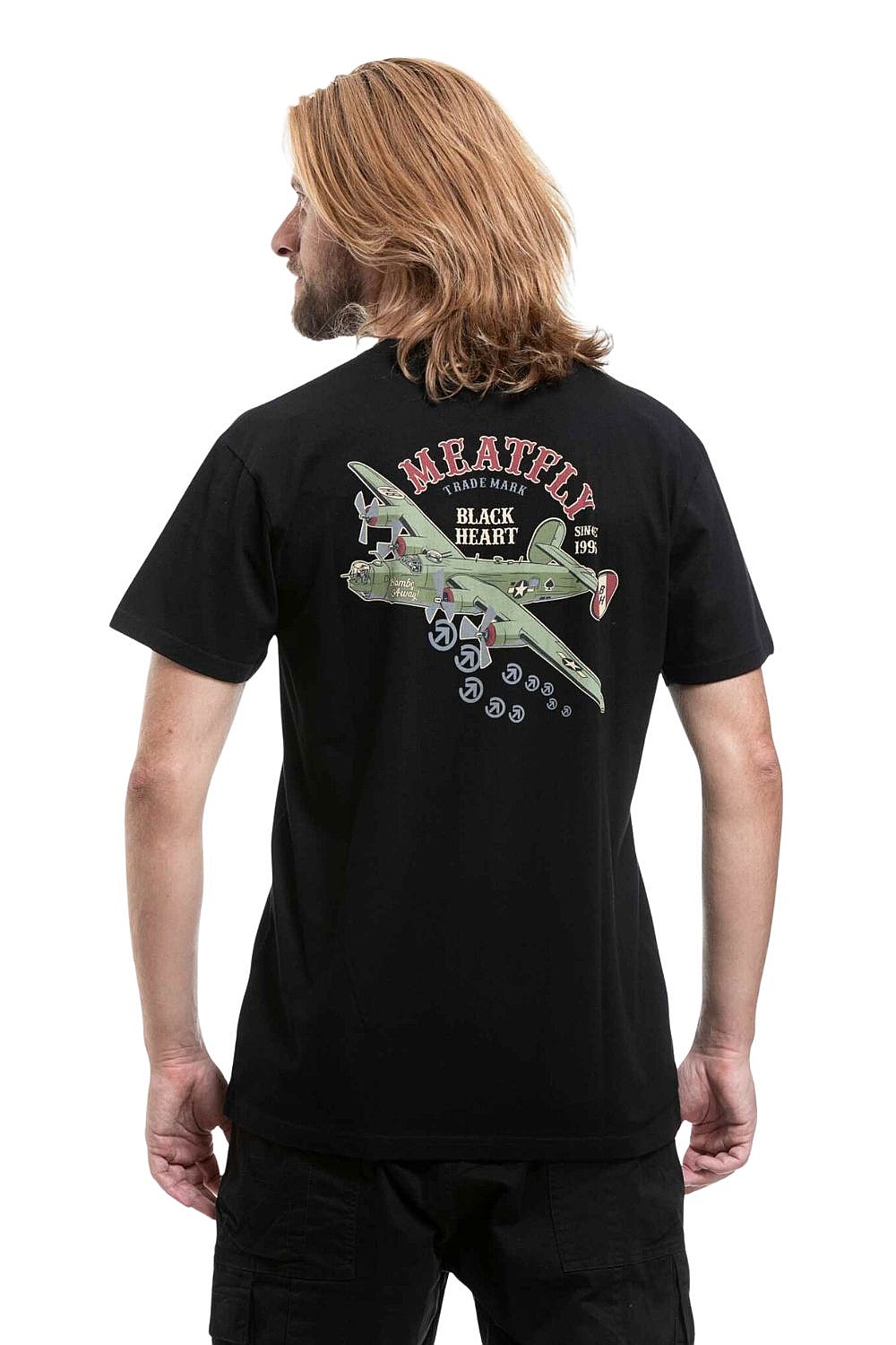 T-Shirt Meatfly Black Heart - Black - men´s