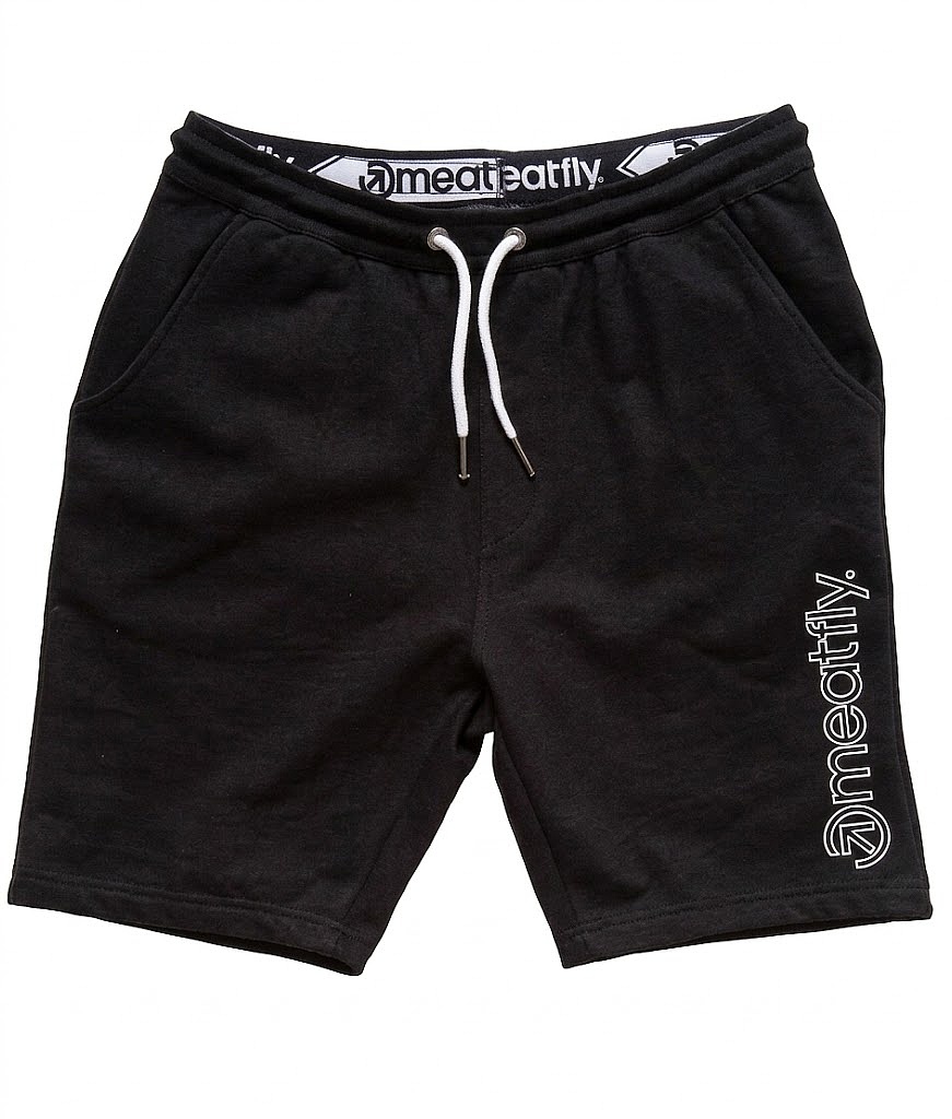 Shorts Meatfly Cushy - Black/White - men´s