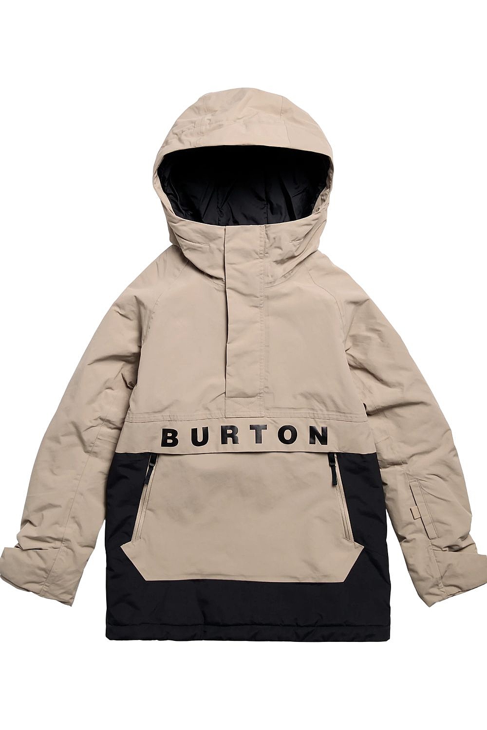 Jacke Burton Frostner Anorak 2L - Summit Taupe/True Black - unisex junior