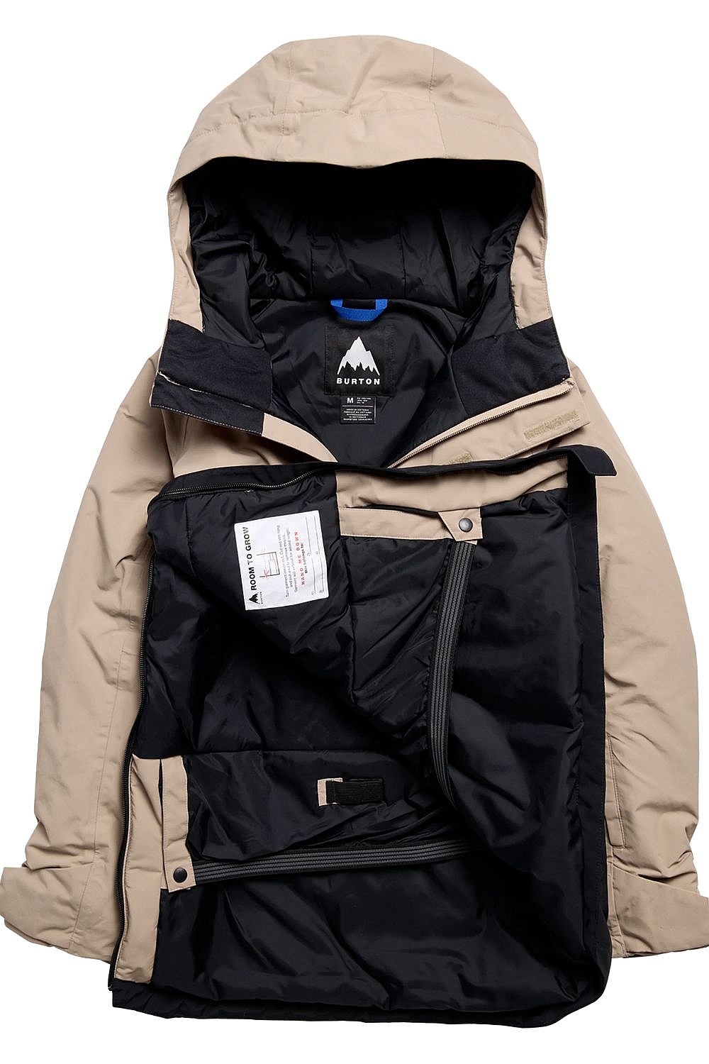 Jacke Burton Frostner Anorak 2L - Summit Taupe/True Black - unisex junior