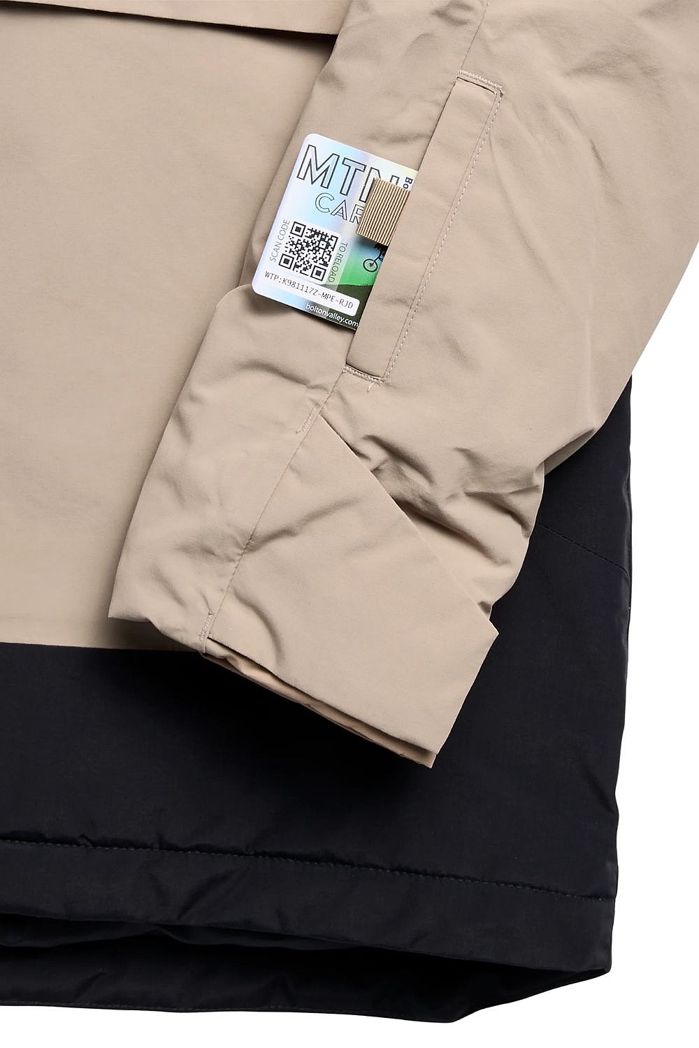 Jacke Burton Frostner Anorak 2L - Summit Taupe/True Black - unisex junior