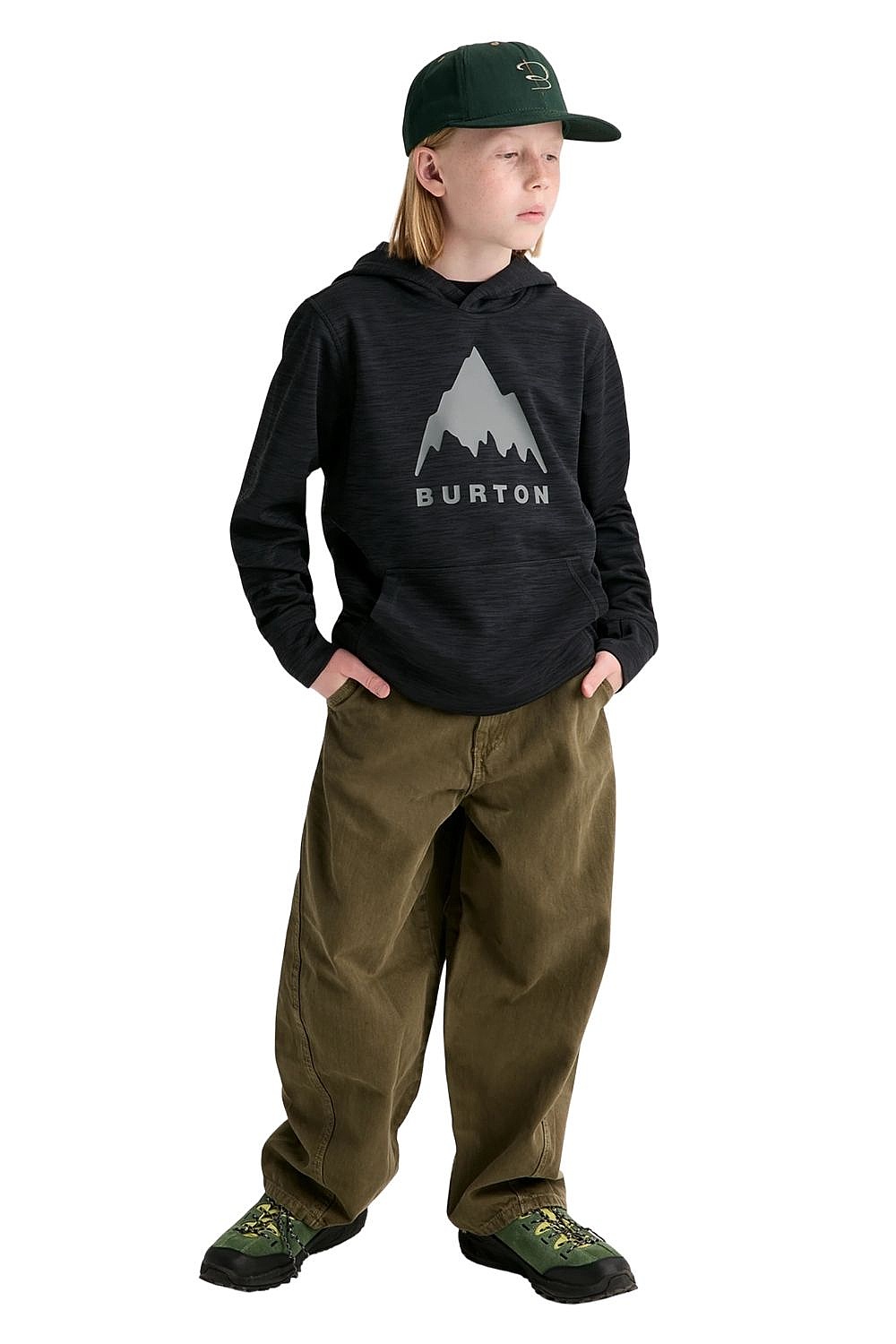 Sweatshirt Burton Oak Pullover - True Black Heather - unisex junior
