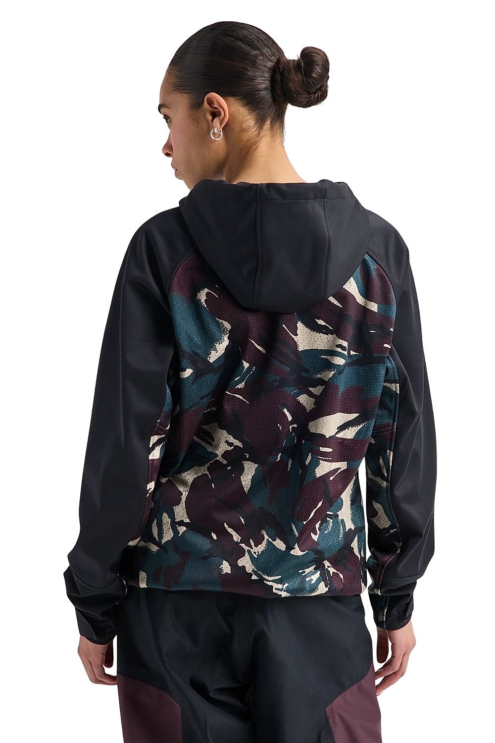 Sweatshirt Burton Crown Weatherproof Riding Pullover Hoodie - Seersucker/True Black