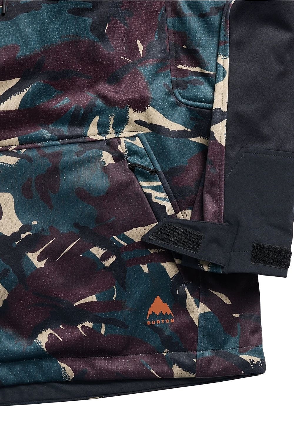 Sweatshirt Burton Crown Weatherproof Riding Pullover Hoodie - Seersucker/True Black