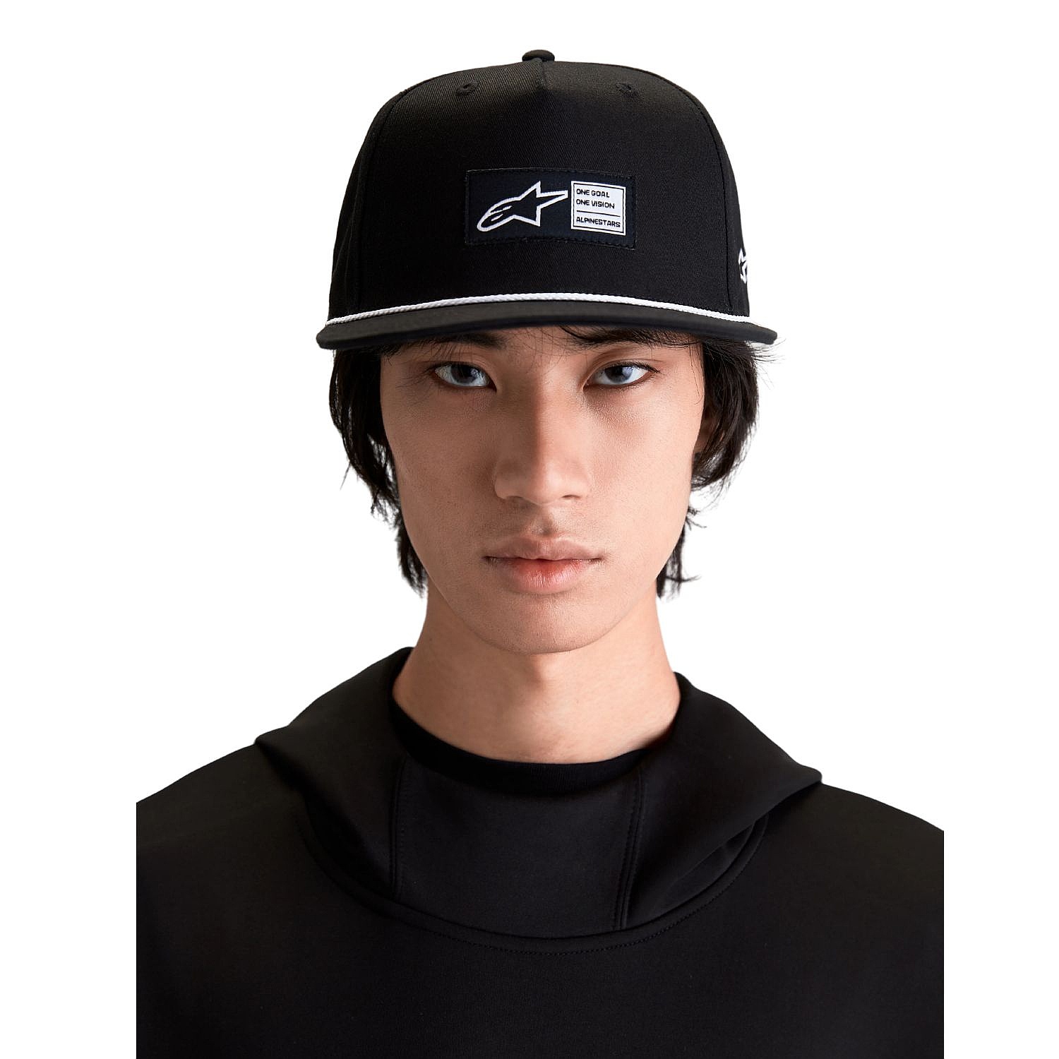 Kappe Alpinestars Label Snapback - Black - men´s