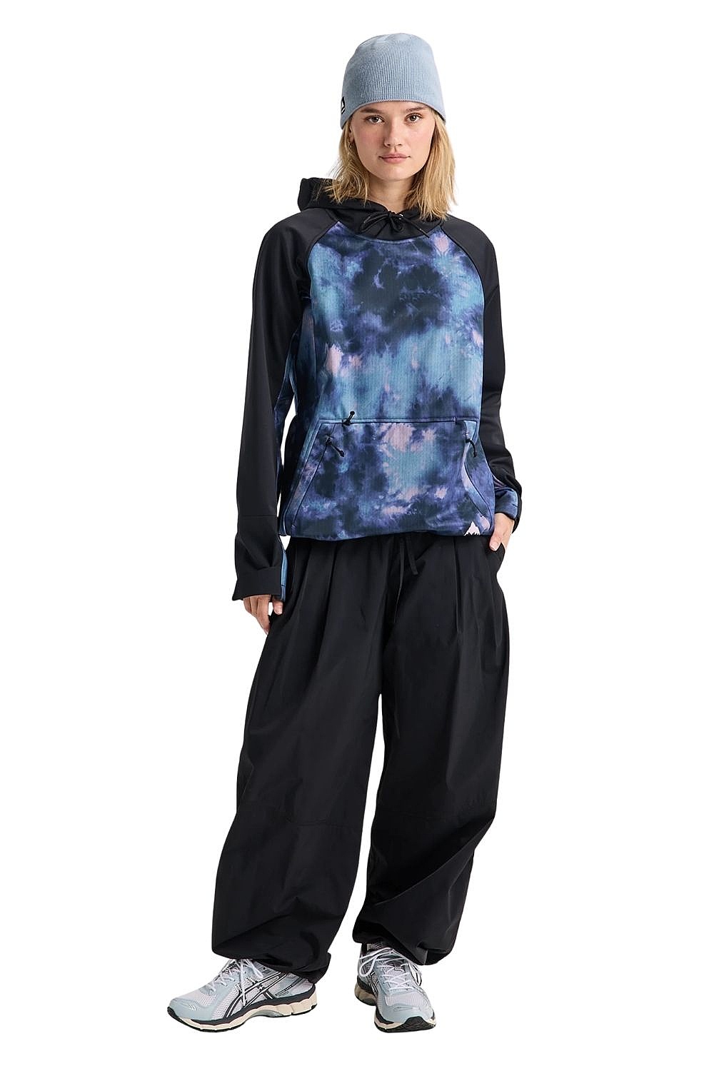 Sweatshirt Burton Crown Weatherproof Riding Pullover Hoodie - Crystal Dye/True Black