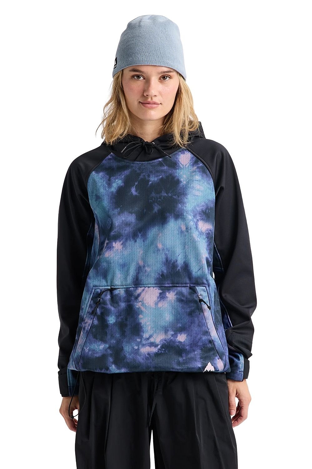 Sweatshirt Burton Crown Weatherproof Riding Pullover Hoodie - Crystal Dye/True Black