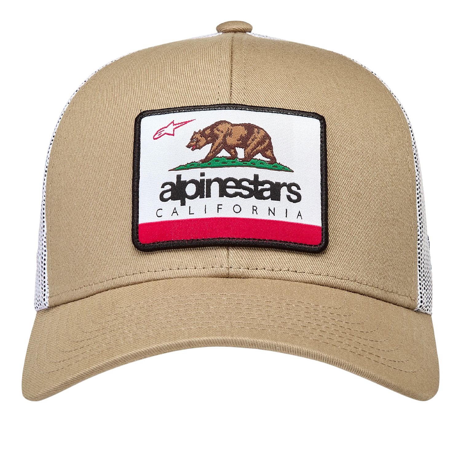 Kappe Alpinestars Cali 2.0 Trucker - Khaki/White - men´s