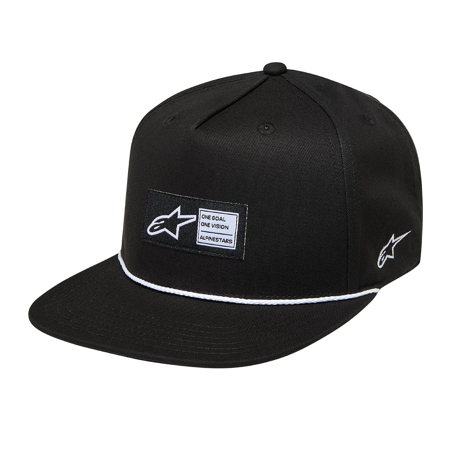 Kappe Alpinestars Label Snapback - Black - men´s