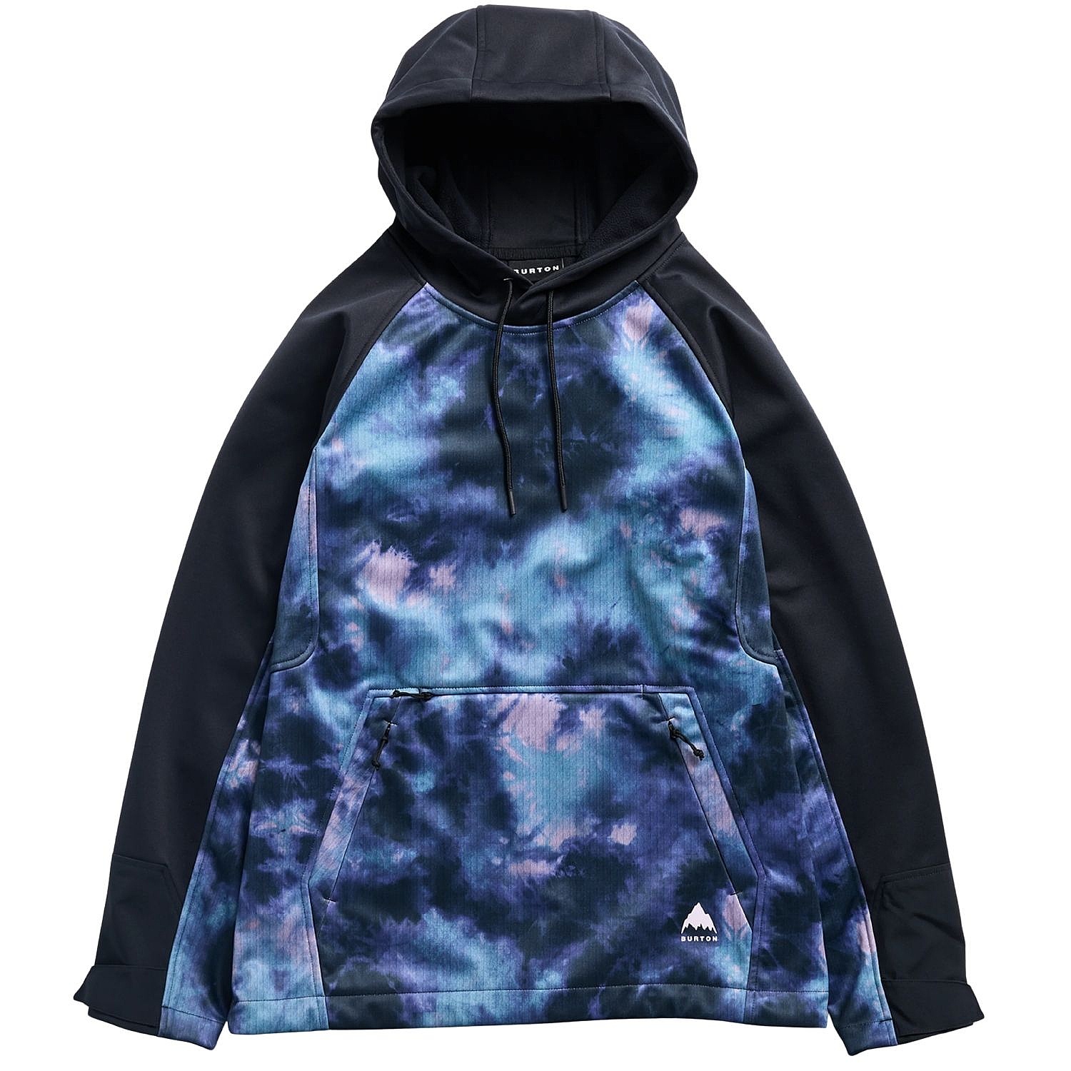 Sweatshirt Burton Crown Weatherproof Riding Pullover Hoodie - Crystal Dye/True Black