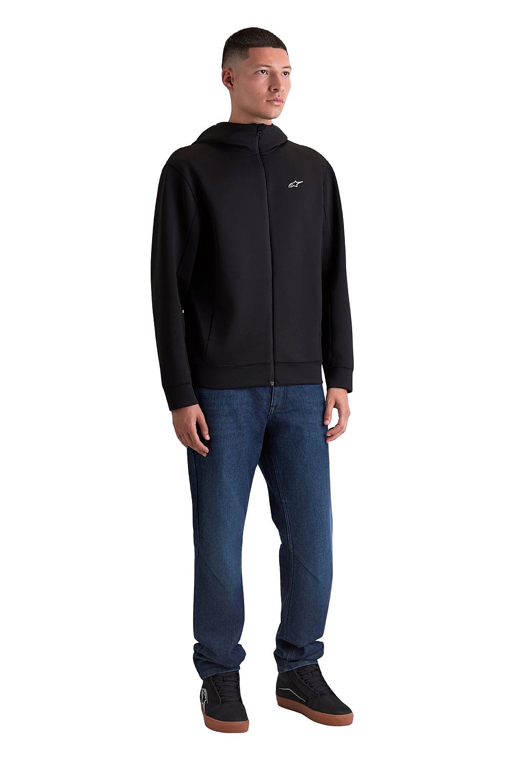Sweatshirt Alpinestars Cyper Hoodie Zip - Black - men´s