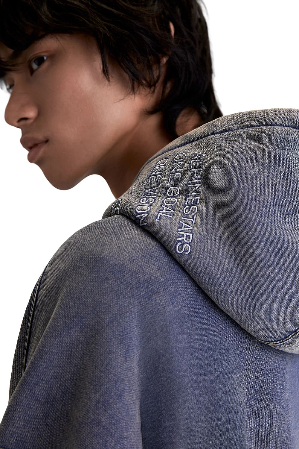 Sweatshirt Alpinestars Infinite Washed Oversized Hoodie - Washed Navy - men´s