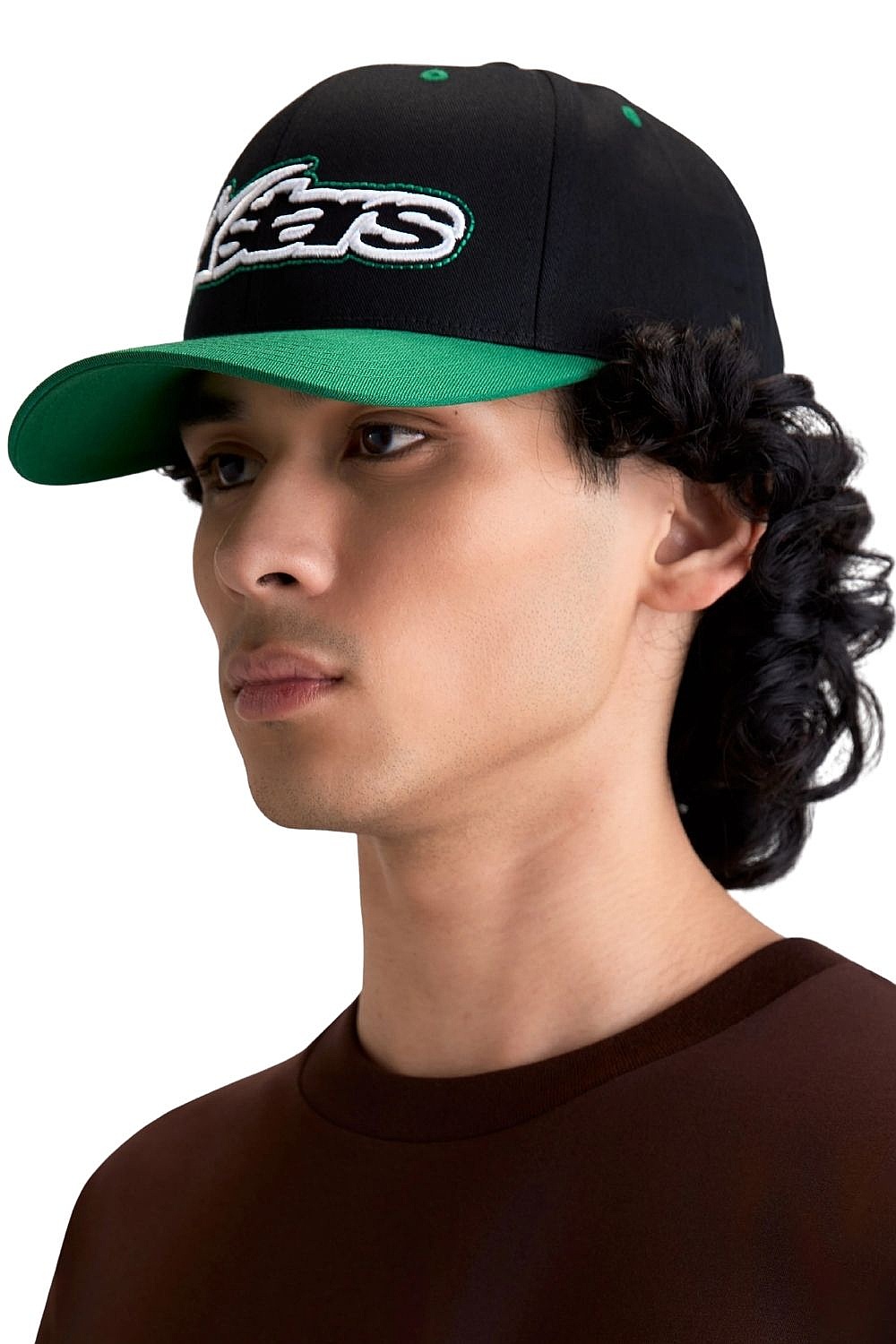 Kappe Alpinestars Retro Snapback - Black/Green - men´s