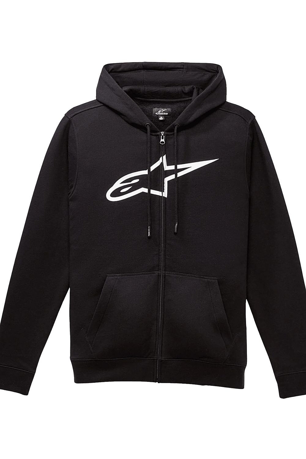 Sweatshirt Alpinestars Ageless Hoodie V3 Zip - Black/White - men´s