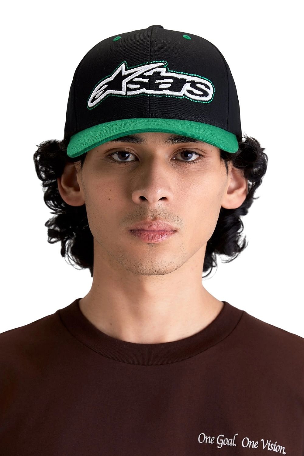 Kappe Alpinestars Retro Snapback - Black/Green - men´s