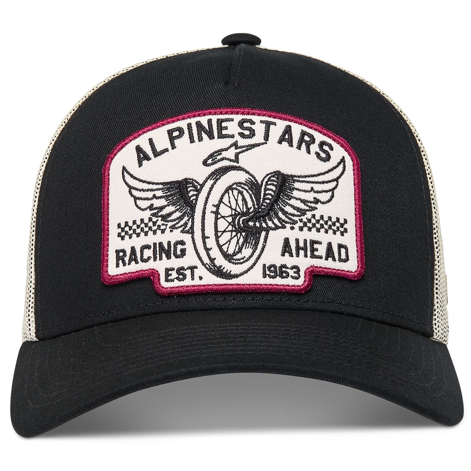 Kappe Alpinestars Heritage Patch Trucker - Black/Natural - men´s