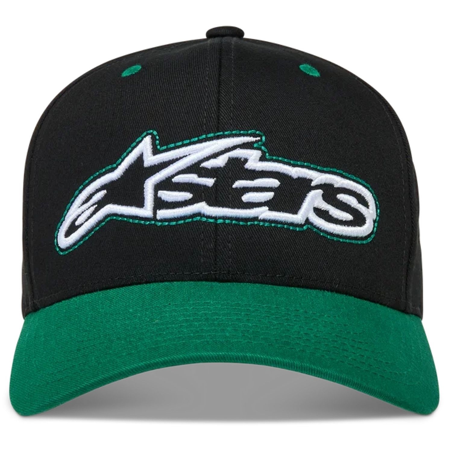 Kappe Alpinestars Retro Snapback - Black/Green - men´s