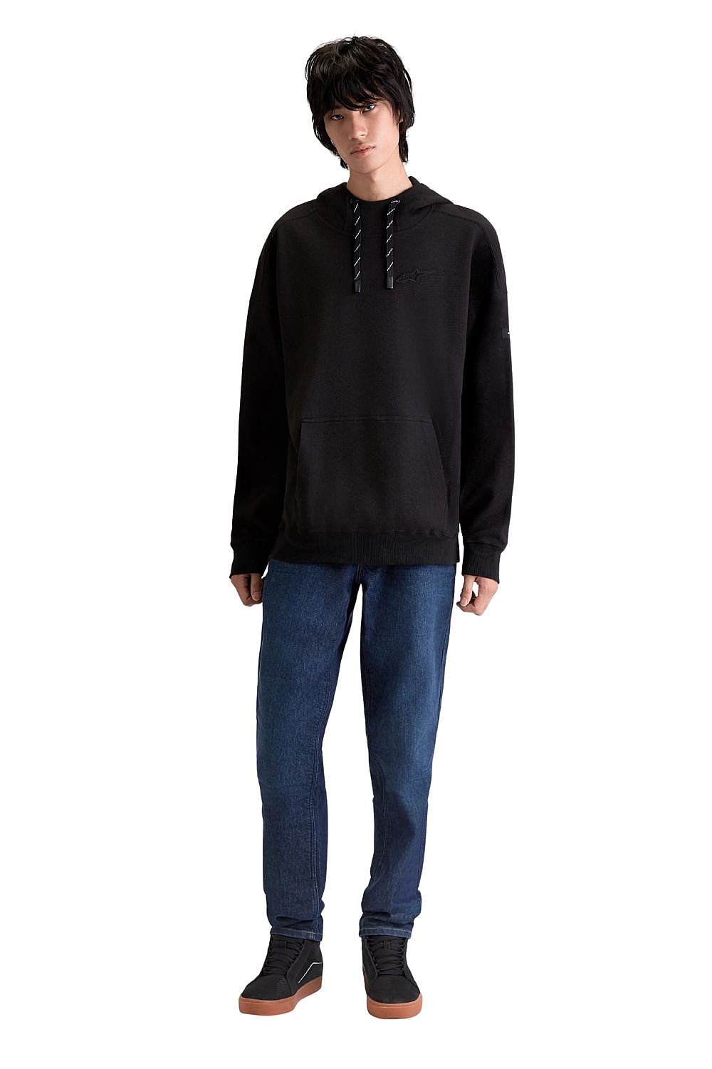 Sweatshirt Alpinestars Camino Textured Oversized Hoodie - Off Black - men´s