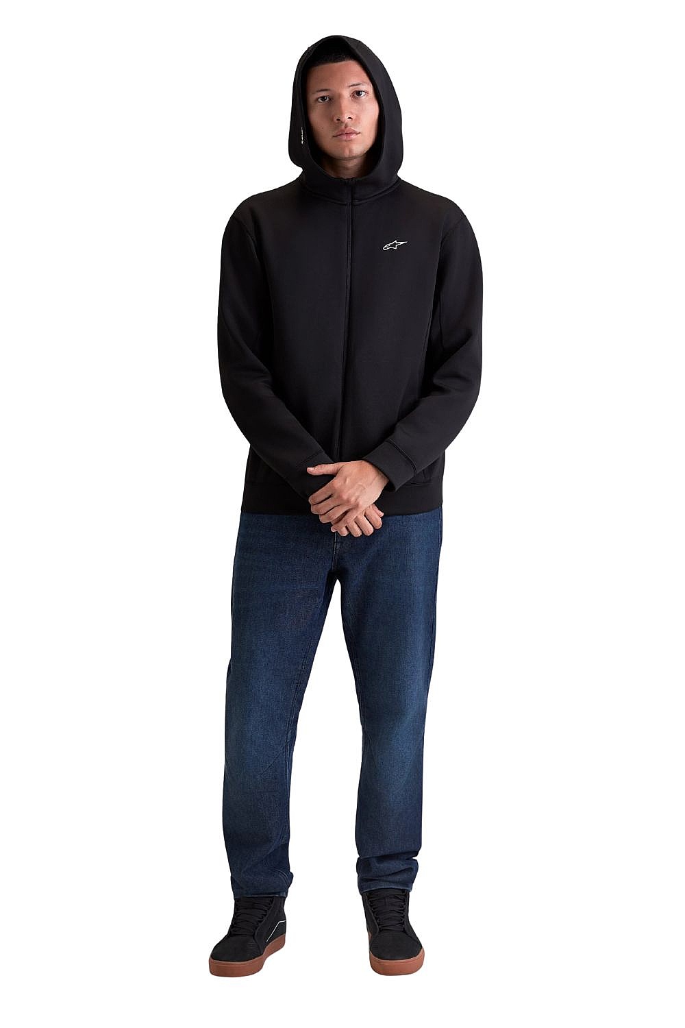 Sweatshirt Alpinestars Cyper Hoodie Zip - Black - men´s