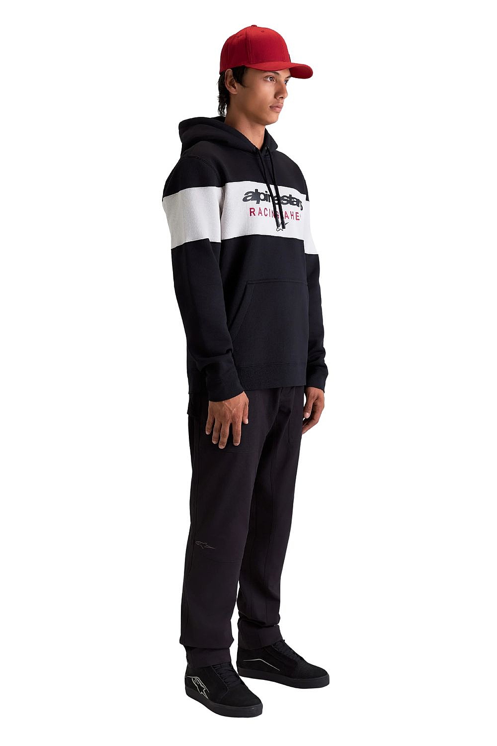 Sweatshirt Alpinestars Cubic Hoodie - Black/Cement - men´s